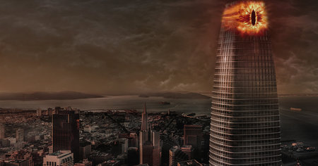 San Francisco : l'oeil de Sauron dominait la ville pour Halloween