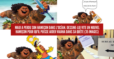 Vaiana : on a demandé de dessiner un hameçon pour Maui et ça a dérapé (35 images)