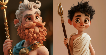 Zeus, Athena, Poséidon : 12 dieux grecs en version Pixar