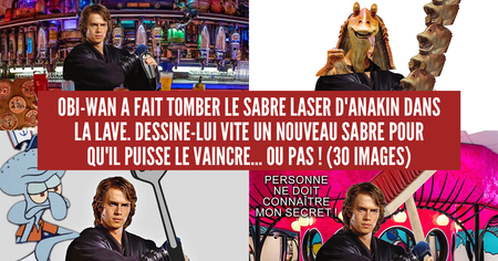 Star Wars : on a demandé de dessiner un sabre-laser pour Anakin et ça a dérapé (30 images)