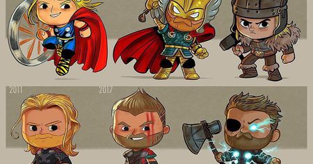 Iron Man, Thor, Jeff Goldblum, découvrez l'évolution des héros de la pop culture par Jeff Victor