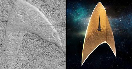 Star Trek : l'insigne de Starfleet a été découvert sur Mars