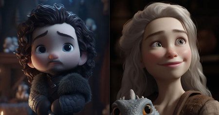 Games of Thrones : cette IA image les acteurs en version Disney Pixar