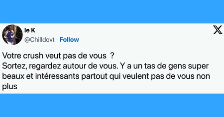 Top 20 des tweets les plus drôles sur vos crush, c'est beau l'amour