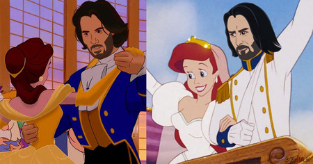 Quand Keanu Reeves devient prince dans les célèbres classiques de Disney