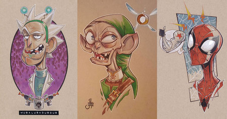 40 caricatures de personnages de la Pop Culture par Jeremiah Hause