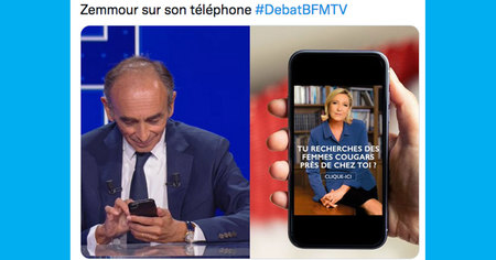 Débat Zemmour - Mélenchon : les internautes se moquent de la gestuelle des candidats (34 tweets)