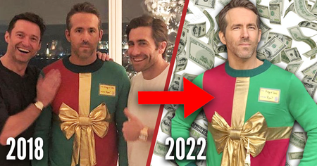 Ryan Reynolds : après le troll de Hugh Jackman, son pull moche de Noël rapporte cette somme mirobolante