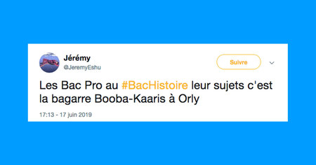 #Bac2019 : les meilleurs tweets pour l'épreuve d'histoire et géographie