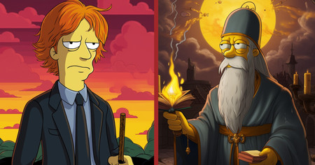 Harry Potter : 15 personnages imaginés en version Simpson