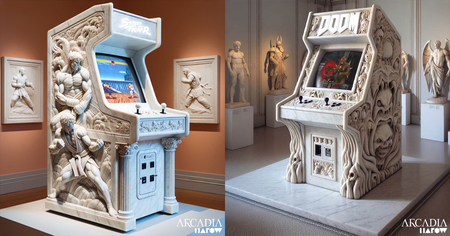 8 bornes d'arcade ultra luxueuses en marbre