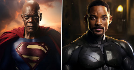 Will Smith en Batman, Samuel L. Jackson en Superman : 12 erreurs de casting imaginées par une IA