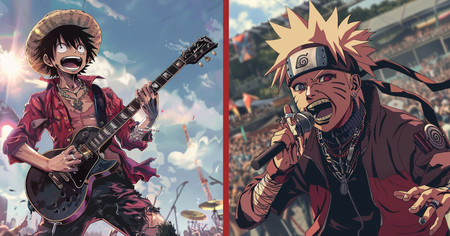 Hellfest : One Piece, Dragon Ball... 12 personnages d'anime imaginés en musiciens de metal