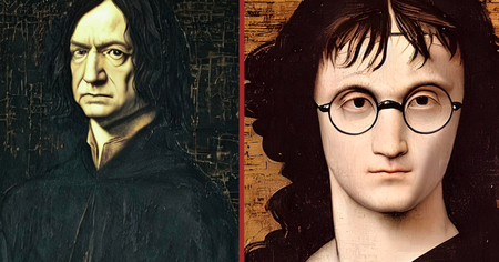 Harry Potter : il imagine Harry, Ron et les autres sous le pinceau de Leonard de Vinci, un résultat déroutant