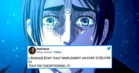 L'Attaque des Titans : l'épisode d'une heure est sorti, les fans saluent le meilleur épisode de l'anime (20 tweets)