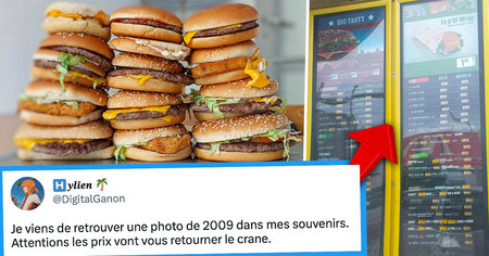 McDonald's : cette photo des prix des menus de 2009 va vous donner envie de remonter dans le temps