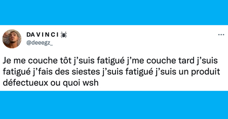 Top 20 des tweets les plus drôles sur la fatigue, elle peut nous tomber dessus à tout moment