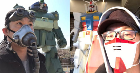 Coronavirus : ce cosplayer s'est fabriqué des masques Gundam (images)