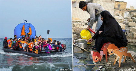 Il incruste des personnages célèbres dans des photos pour partager la triste réalité de son pays