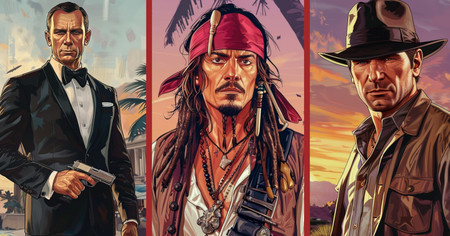 GTA : Jack Sparrow, Indiana Jones... 15 héros cultes du cinéma imaginés dans les jeux