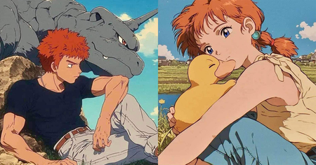 Pokemon : 10 images façon studio Ghibli