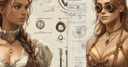 7 personnages Steampunk ultra détaillés