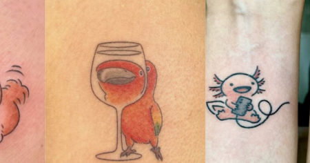 35 tatouages minimalistes d'animaux tellement mignons