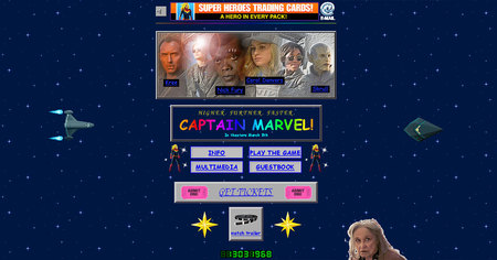 Captain Marvel : un site pour les nostalgiques de l'internet des années 90 avec un clin d'oeil à Stan Lee