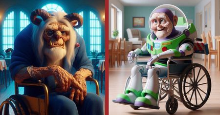 Disney : 35 personnages quand ils seront vieux et en maison de retraite