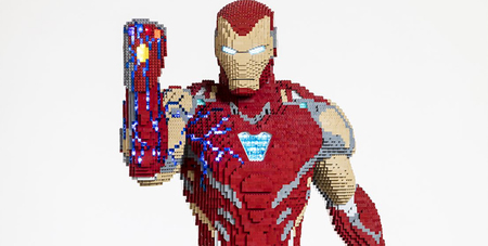 Une statue grandeur nature d'Iron Man intégralement construite en Lego !