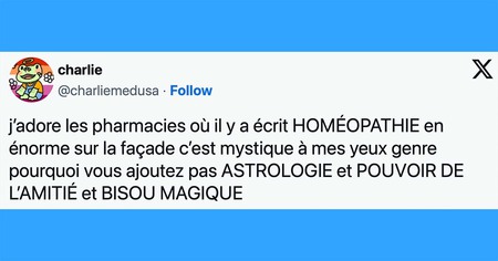 Top 20 des tweets les plus drôles sur l'homéopathie, la science en PLS