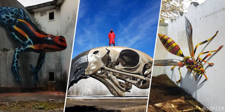 Odeith revient nous émerveiller avec ses anamorphoses plus troublantes que jamais