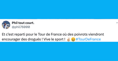 Top 20 des tweets les plus drôles sur le Tour de France, c'est l'heure de l'apéro