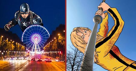 25 personnages de la pop culture parfaitement intégrés dans des photographies de villes