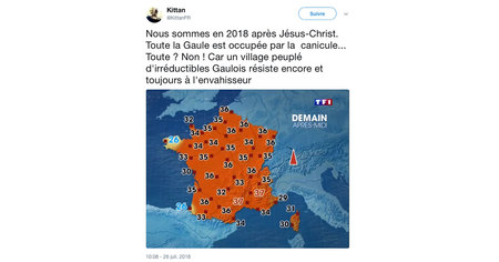 Top tweets spécial canicule, les Français ont trop chaud !