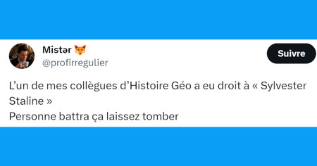 Top 20 des tweets les plus drôles sur l'Histoire-Géo, la matière qui divise