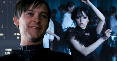 Mercredi : Tobey Maguire rejoint Jenna Ortega dans cette scène de danse culte, le résultat est hilarant