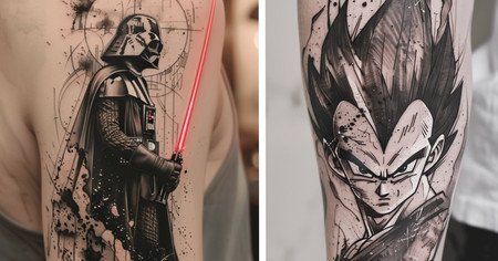 Marvel, Star Wars, Dragon Ball : 18 tatouages de personnages cultes