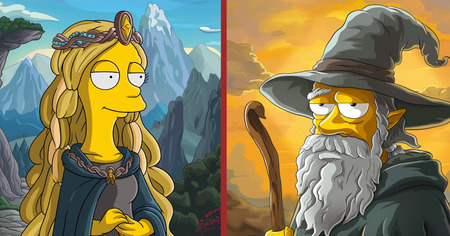 Le Seigneur des Anneaux : 12 personnages imaginés en Simpson