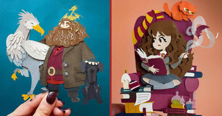 27 personnages de Harry Potter en version papier