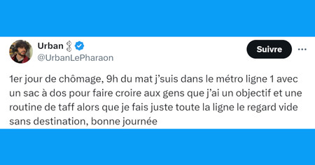 Top 20 des tweets les plus drôles sur le chômage, il suffit de traverser la rue