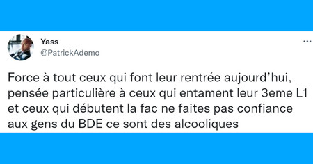 Top 20 des tweets sur la rentrée 2022, courage à tous les étudiants