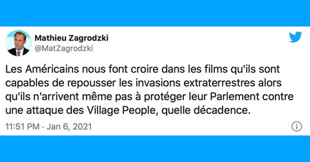 États-Unis : les internautes réagissent à l'invasion dans le Capitole (20 tweets)