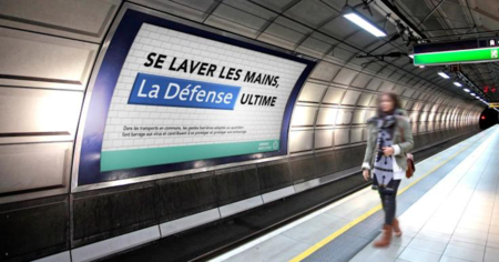 Pour sensibiliser sur les gestes barrières, il détourne les noms des stations du métro parisien