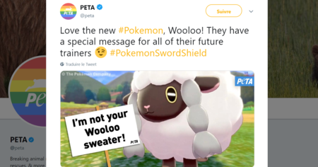 Pokémon : PETA se sert de Moumouton pour une campagne, les internautes en rigolent encore