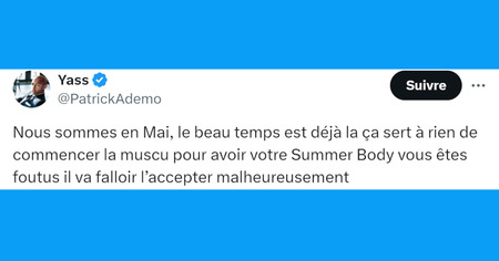 Top 20 des tweets les plus drôles sur le summer body, on se remet au sport