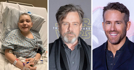 Ryan Reynolds, Mark Hamill et Mikel Janín apportent leur soutien à un enfant tout juste sorti d'une chirurgie du cerveau