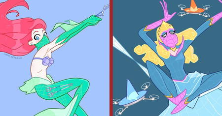 Spider-Man : 11 princesses Disney en version Spider-Women