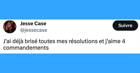 Nouvel An 2024 : les 15 résolutions les plus drôles vues sur Twitter