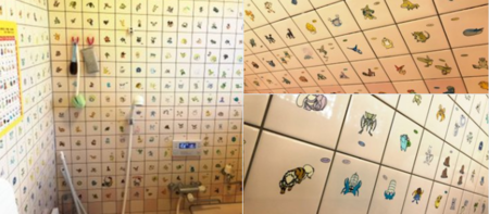 Elle transforme sa salle de bain en un immense Pokédex de 800 Pokémon !